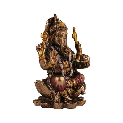 Resin Ganesh Bhagwan Idol Ganesha Statue Ganpati Murti for Home Entrance Decor Diwali Gift