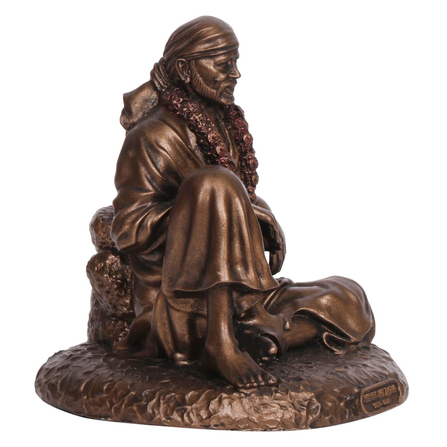 Sai Baba Idol In A Bronze Color, With A Height Of 4.5 Inches