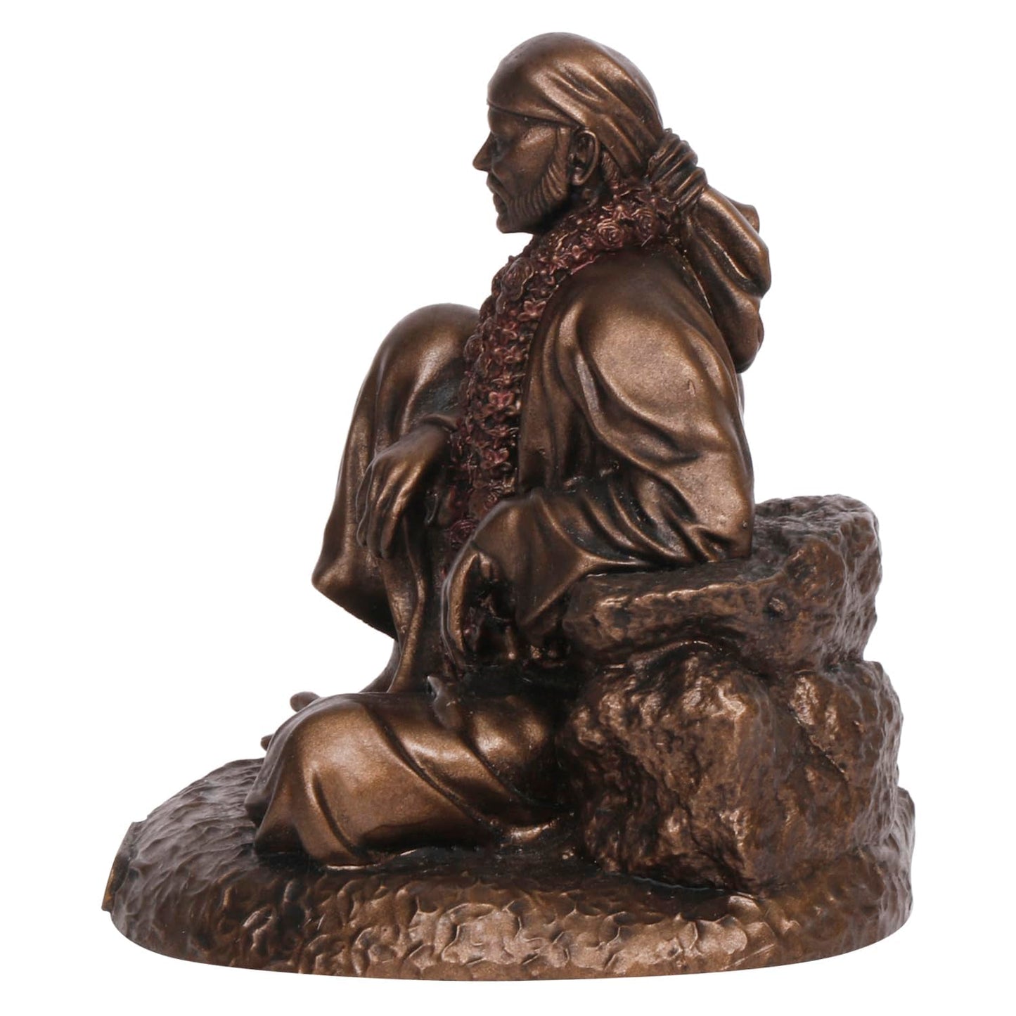 Sai Baba Idol In A Bronze Color, With A Height Of 4.5 Inches