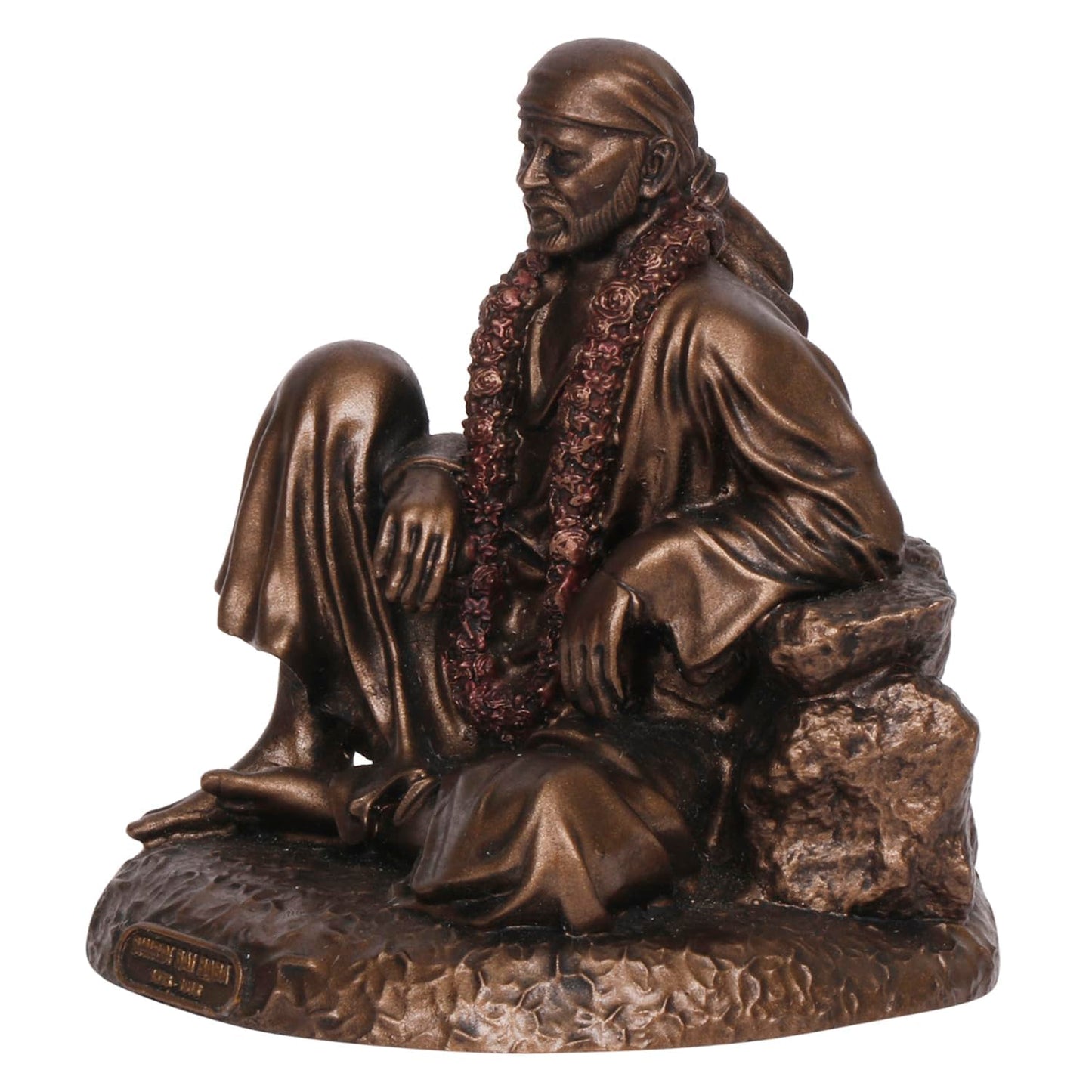 Sai Baba Idol In A Bronze Color, With A Height Of 4.5 Inches