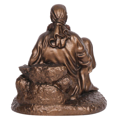 Sai Baba Idol In A Bronze Color, With A Height Of 4.5 Inches